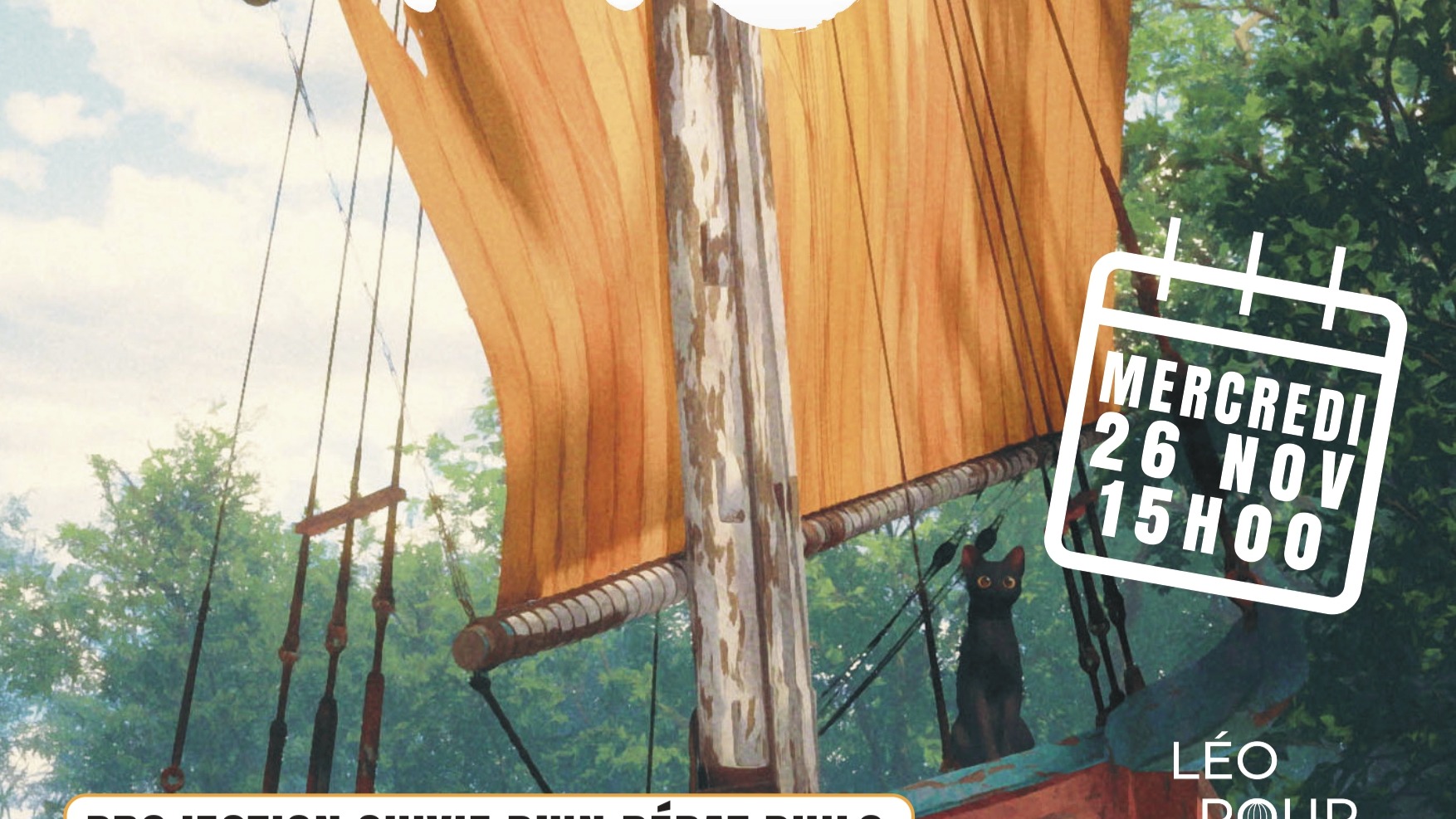 🎬 Ciné-Philo “Flow” – Mercredi 26 novembre à 15h au Cinéma Lux de Cadillac
Réfléchir, échanger, s’émerveiller… autour du vivre ensemble ! 🌍
Un rendez-vous ouvert à tous, petits et grands.
Et si le cinéma devenait un espace pour repenser notre façon de vivre ensemble ?
📽️ Participez à la projection du film “Flow” et assistez au débat philo animé par Léo Pour le Monde, autour de questions essentielles :
💭 Quelles valeurs le film défend-il ou remet-il en cause ?
👥 Quels rôles jouent les personnages dans la construction (ou la perte) du lien collectif ?
⚖️ Comment prévenir ces dérives dans notre société réelle ?
🤔 Le respect des autres est-il une condition indispensable du vivre ensemble ?
🎟️ Entrée gratuite
👉 Réservation : https://my.weezevent.com/cine-philo-flow
Evénement organisé par Léo Pour Le Monde, en partenariat avec le Cinéma Lux de Cadillac et la Mission Locale des 2 Rives, dans le cadre du projet “Citoyens en devenir – Agir ensemble pour construire l’avenir”, financé par la CAF et la Préfecture de la Gironde