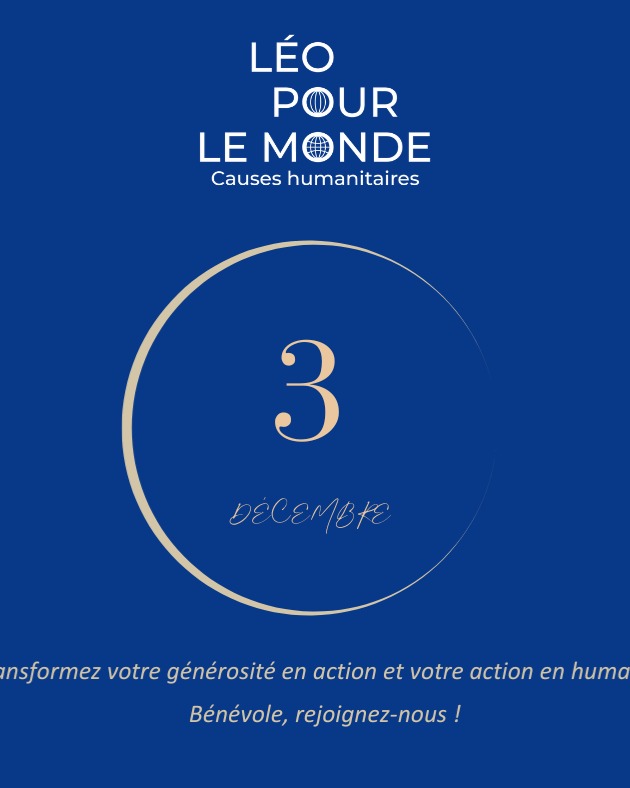 Le Giving Tuesday est passé… mais votre soutien reste essentiel ! 💙
Un immense merci à tous nos donateurs et à ceux qui nous rejoindront prochainement.
Le lien pour contribuer reste ouvert : https://www.helloasso.com/associations/leo-pour-le-monde/formulaires/1
Chez Léo Pour Le Monde, vous n’êtes pas seulement un donateur mais vous êtes un acteur clé qui fait avancer notre mission au quotidien !
Votre contribution va bien au-delà du don : elle crée du lien, du soutien, de l’espoir… et un impact réel sur le terrain.
Aujourd’hui, nous lançons un appel aux bénévoles :
🤝 Plus qu’un geste ponctuel, engagez-vous à nos côtés et participez à construire des actions durables pour celles et ceux qui en ont le plus besoin.
👉 Envie de faire bouger les choses ? Rejoignez-nous !